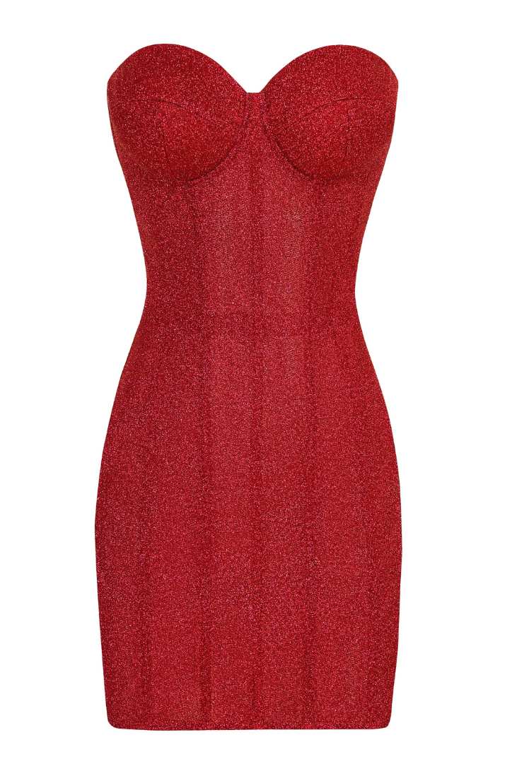 Akilani - Bold Red Corset Dress