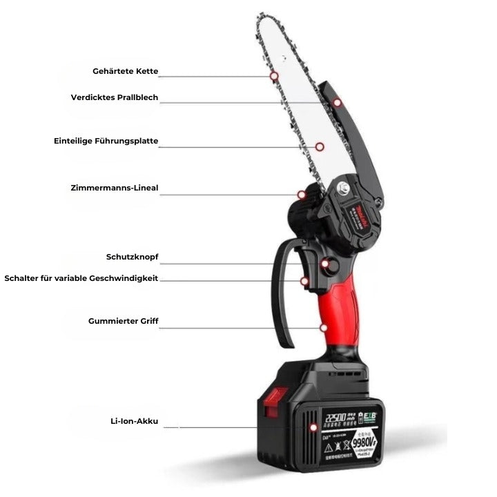 ZiehePro™ Mini Electric Chainsaw - Compact, High-Performance and Lightweight Design