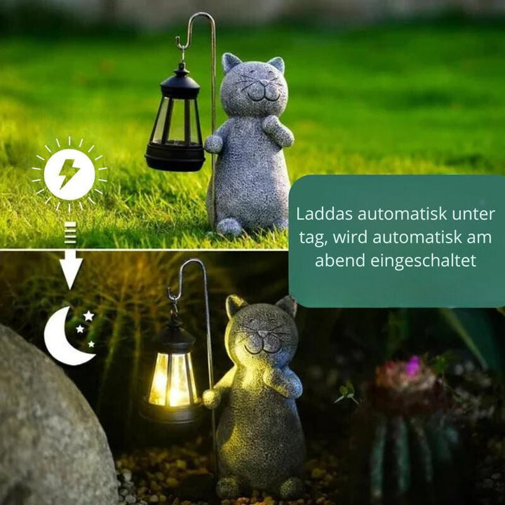 WhiskerGlow™ - Eco-Friendly Solar Garden Lantern