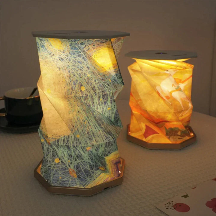 Artisan Glow™ - Handcrafted Foldable Lamp Inspired by Van Gogh's Masterpiece