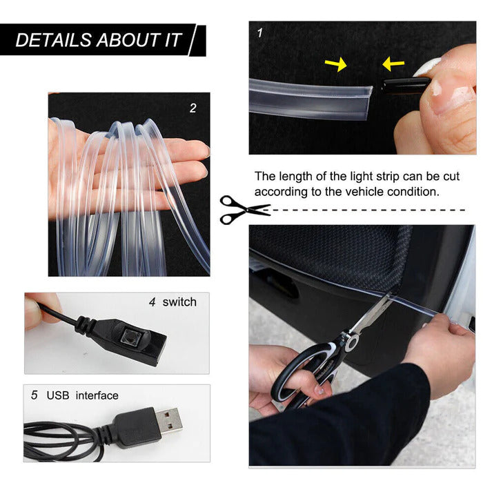 VibrantGlow™ - 7-Color LED Car Strip Lights